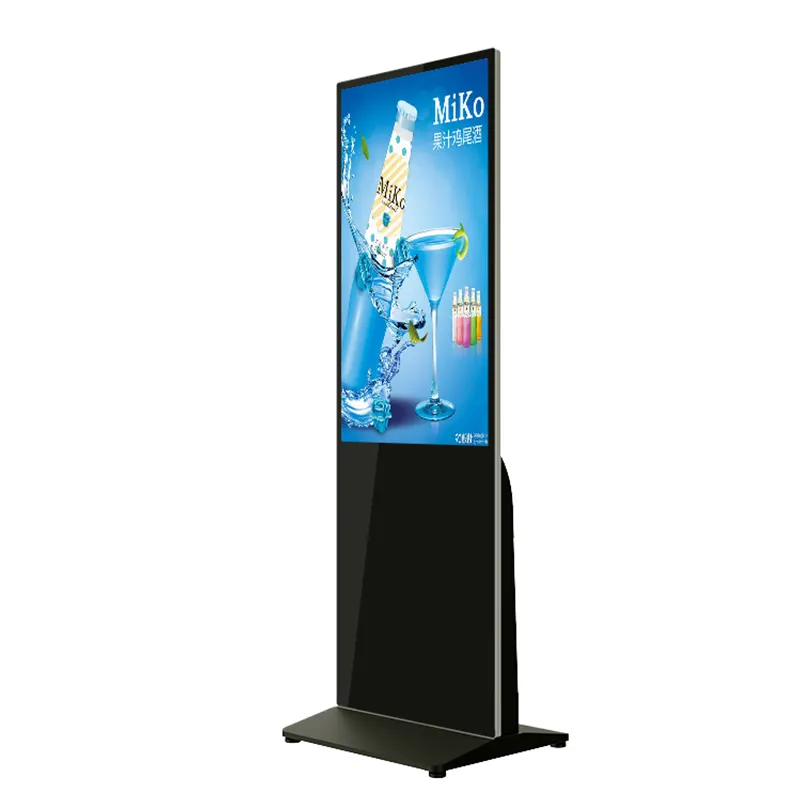 New Floor Stand Display Totem Lcd Advertising Screens Digital Signage 10 Points Touch In Market And Subway Station