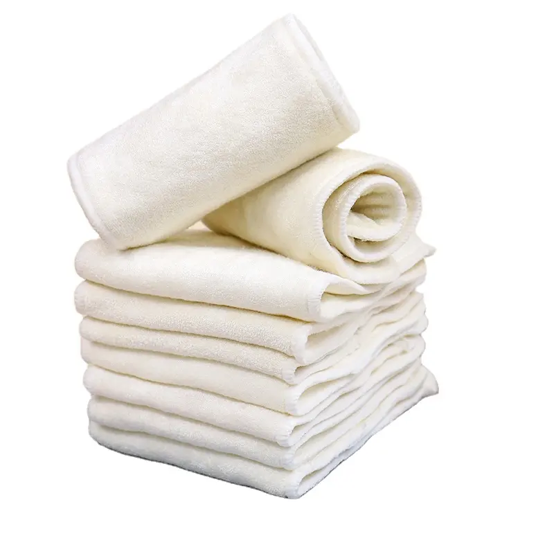 Ananbaby Couche en tissu lavable et réutilisable à utiliser avec 4 couches d'inserts en bambou pur doux et respirant pour la peau