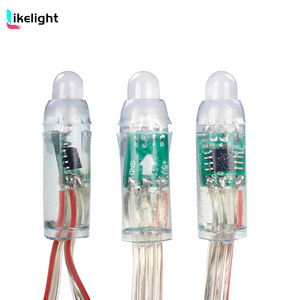 DC 5V DC12V WS2811 Digitale LED Pixel punkt LichtWS2811 RGB IC Farb veränderbar IP68 wasserdicht 0,3 W Smart LED Modul Licht