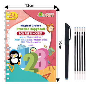 新しいフランスの子供の凹型ペンコントロールトレーニングマジックキャラクター練習ノートブックトレースブック卸売カスタマイズ - Product Image 3