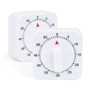 Gloway gadget da cucina quadrati 60 minuti conto alla rovescia Timer visivo sveglia promemoria Timer meccanico da cucina - Product Image 1