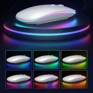 Teclado retroiluminado arcoíris para tableta Android, iOS, Windows, ratón, conjunto inalámbrico árabe, ruso, coreano, para iPad, nuevo