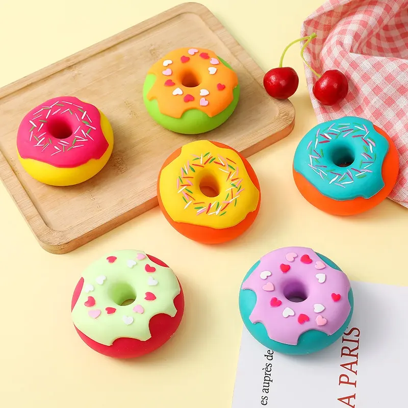 Novelty Toy Donut Squishy Kawaii Squeeze Stress Toys Custom Mochi Squishy Stress Ball Fidget Sensory Donuts Squishy Toys