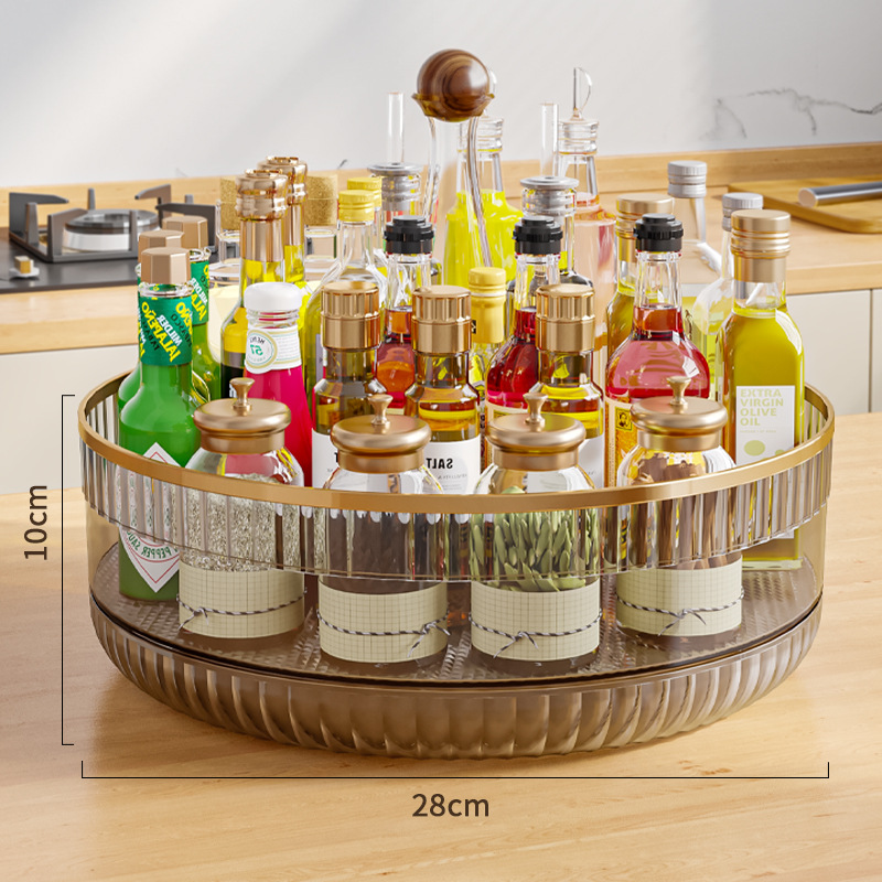 Rotating Shelf Transparent Gray