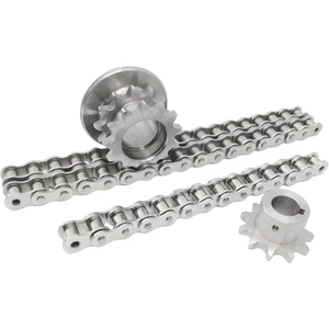 ローラーチェーン産業用SS304チェーン10B 12Bシングル二列駆動コンベヤーファーム用 - Product Image 1