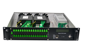 <strong>Optical</strong> fiber amplifier EDFA built in WDM 2U 1500nm CATV 8/16/32/64 port ranges from +16dBm to +23dBm <strong>output</strong> - Product Image 5