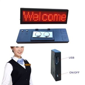 B1248 BLUE led message signs panel/led scrolling message sign Software per Computer USB programmabile più lingue LED Badge - Product Image 4