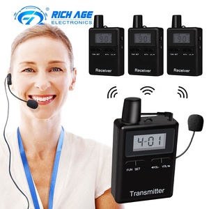 Portátil UHF Full Duplex Digital 2 Radio de comunicación inalámbrica sistema de intercomunicación para turística de viaje