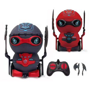ZG Remote Control Battle <strong>Robot</strong> Toy Kids 360 Degrees Spinning Acousto-optic <strong>Rc</strong> <strong>Fighting</strong> <strong>Robot</strong> Remote Control with Weapon - Product Image 2