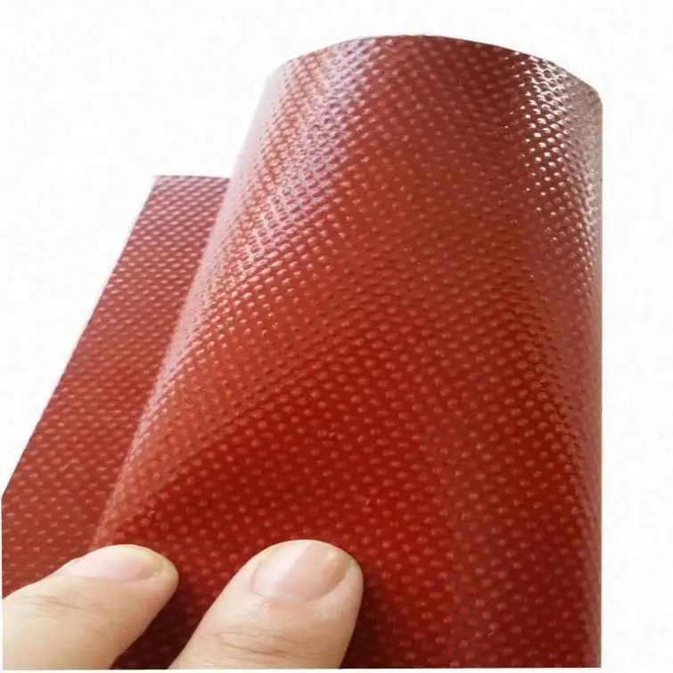 Silikon kumaş fiberglas silikon fiberglas giysi kumaşı silikon kaplı C cam elyaf