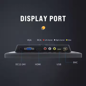 Monitor de 8-10 pulgadas, pantalla de Monitor de 16:9, pantalla de Monitor de 1024x600 con entrada VGA BNC AV para cámara analógica de seguridad doméstica - Product Image 4