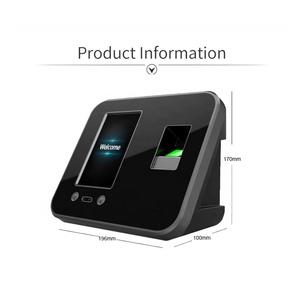 Fingerprint Machine Time Clocks for Employees Small Business With 4.3&quot; TFT Touch Screen Face Recognition - Product Image 2