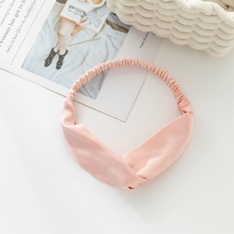 Bandeau rose pour cheveux