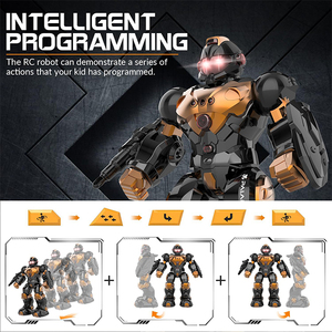 2.4G akıllı ses kontrollü robot programlanabilir jest algılama rc oyuncak robotlar ile led ışık 6 + - Product Image 4