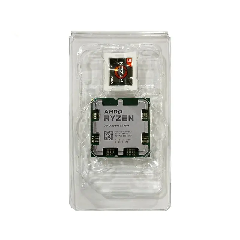 ใหม่เอเอ็มดีสำหรับ Ryzen 5 7500F 7500F R5 3.7GHz 6-core 12-Thread CPU ประมวลผล5NM L3 = 32M 100-000000597ซ็อกเก็ต AM5กำเนิด