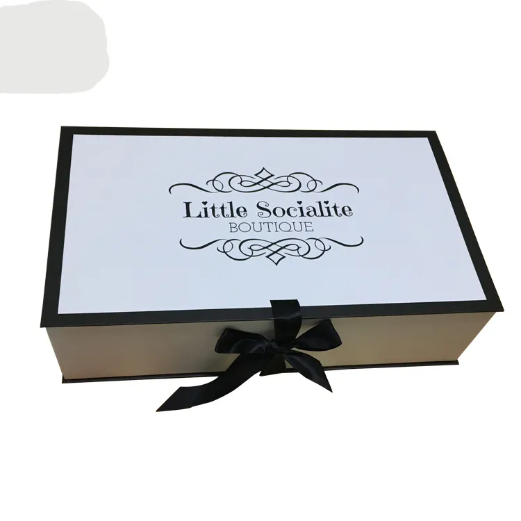कस्टम बड़े सफेद कागज कार्डबोर्ड कपड़े जूता पैकेजिंग लक्जरी उपहार शादी की पोशाक बॉक्स