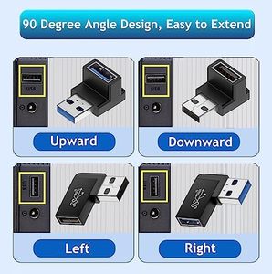 Dajiang อะแดปเตอร์3.0 USB สำหรับผู้ชายตัวเมียตัวเชื่อมต่อ USB มุมซ้าย/ขวา90องศาสำหรับพีซีฮาร์ดไดรฟ์ OEM ใหม่ - Product Image 2
