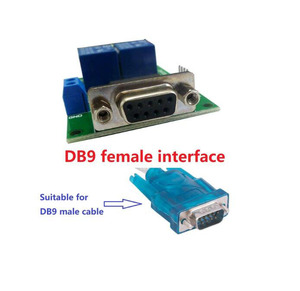 DC 12V 2 Channel DB9 Female/Male RS232 UART Remote Control Switch Board SerialポートRelay Module - Product Image 2