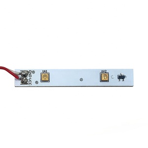単一の3WLEDを備えたPCB 265nm275nm280nmとUVC LED60アングルUVLEDレンズライトボード - Product Image 1
