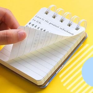 50 hojas/almohadilla de alambre encuadernación en espiral en la parte superior Bloc de notas personalizado Mini Bloc de notas de línea Lista de verificación Bloc de notas Notebook