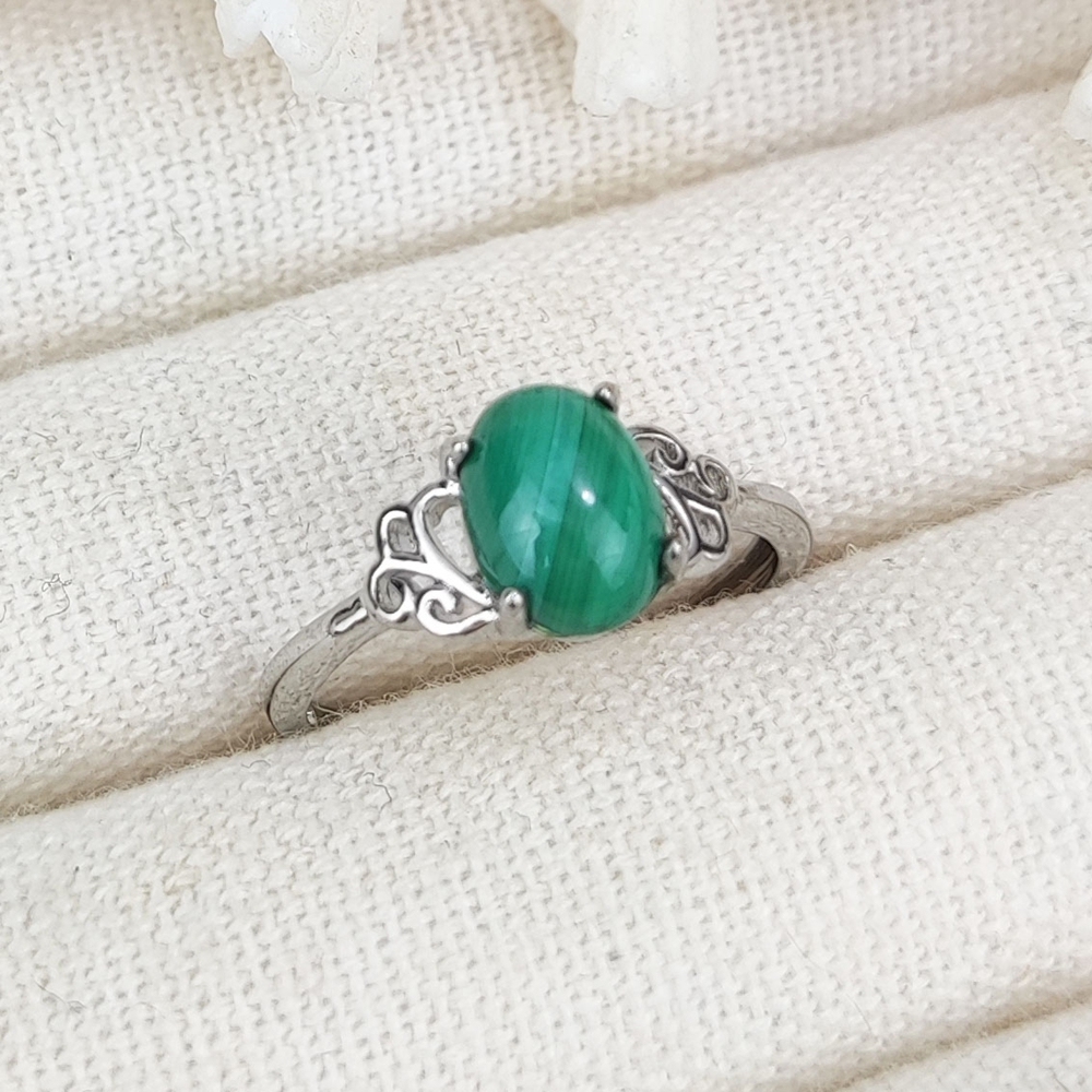 Malachite - silver