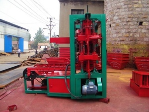 工厂价格半自动混凝土砌块制造机qt 4-26压缩土块机砌砖机 - Product Image 3