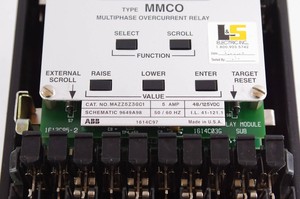 Neue und originale SPS MAZZ5Z3GC1 Typ MMCO Mehrphasen-Übers trom relais 5 Beschädigte Kunststoff-SPS-Programmier steuerung - Product Image 5