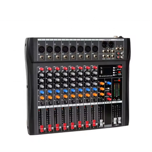 8 kanal Usb dijital ses mikseri mikrofon ses karıştırma amplifikatör dahili 48V yüksek performanslı profesyonel konsol mikser - Product Image 2