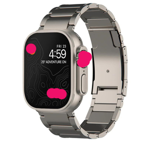 <span class=keywords><strong>Apple</strong></span> için Ultra titanyum kayış izle 49mm 45mm 44mm 42 lüks erkek tarzı bilezik için IWatch SE 8 7 6 5 4 3