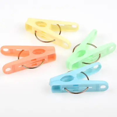 Mini clip de plástico para ropa, agarre de plástico de color, fuerte secado, venta al por mayor