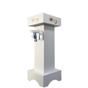 Vendita al dettaglio rotante custodia per cellulare accessori del prodotto gancio appeso espositore design per negozio mobile - Product Image 1