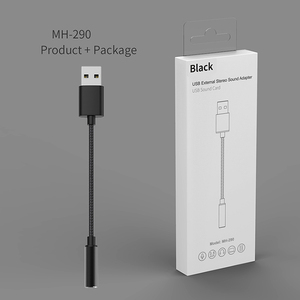 USB到3.5音频插孔适配器声卡插孔音频适配器，带3.5毫米Aux立体声转换器兼容耳机PC Linux PS4 - Product Image 6