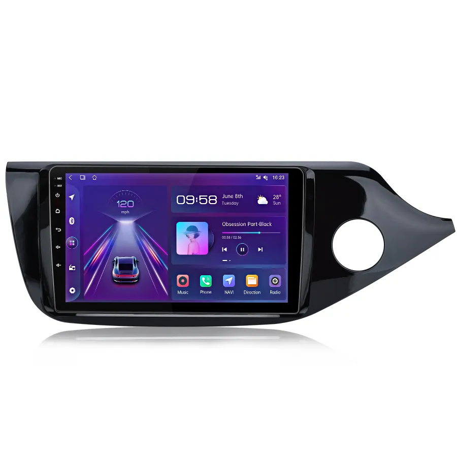 Junsun V1 UK Stock CarPlay Android Auto Car Radio para KIA CEED JD Cee 'd 2012-2018 Car Head Unit Multimedia Rrive de mano derecha