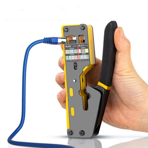 Hızlı kargo Ethernet rj 45 ez Pass araçları tel striptizci pense kıvrım ağ kablosu sıkma rj45 Cat6a Cat7 Crimper - Product Image 6