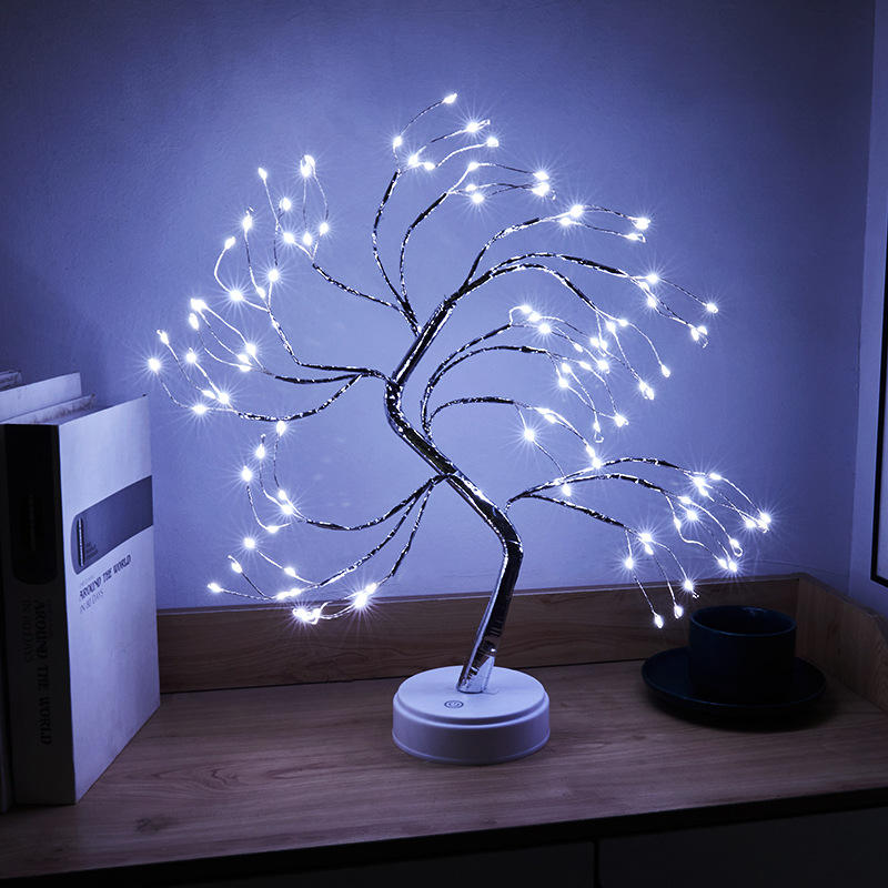 108l tree lamp (silver branch white light)