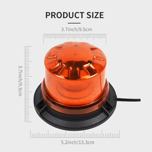 LED dönen uyarı ışığı mıknatıs yanıp sönen sinyal işaret ışıkları üst çatı acil durum elektronik flaşı ambulans kamyon 12V 24V için - Product Image 6