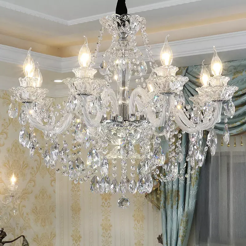 Luxury pendant light gold led hanging light crystal modern italian crystal chandeliers