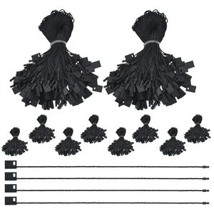 7 "1000 Uds. Cadena de etiquetas colgantes de nailon negro Pin de bloqueo a presión sujetador de bucle lazos de gancho fácil y rápido de colocar - Product Image 3