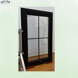 Ventana de toldo de aluminio Entrega rápida Ventanas rentables vidrio templado doble Enrejado incorporado - Product Image 2