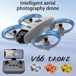 V66ミニドローン4KプロフェッショナルHD 180 ° レンズカメラWiFi FPV RCクアドコプターヘリコプター障害物回避デュアルGPS子供用おもちゃ - Product Image 4