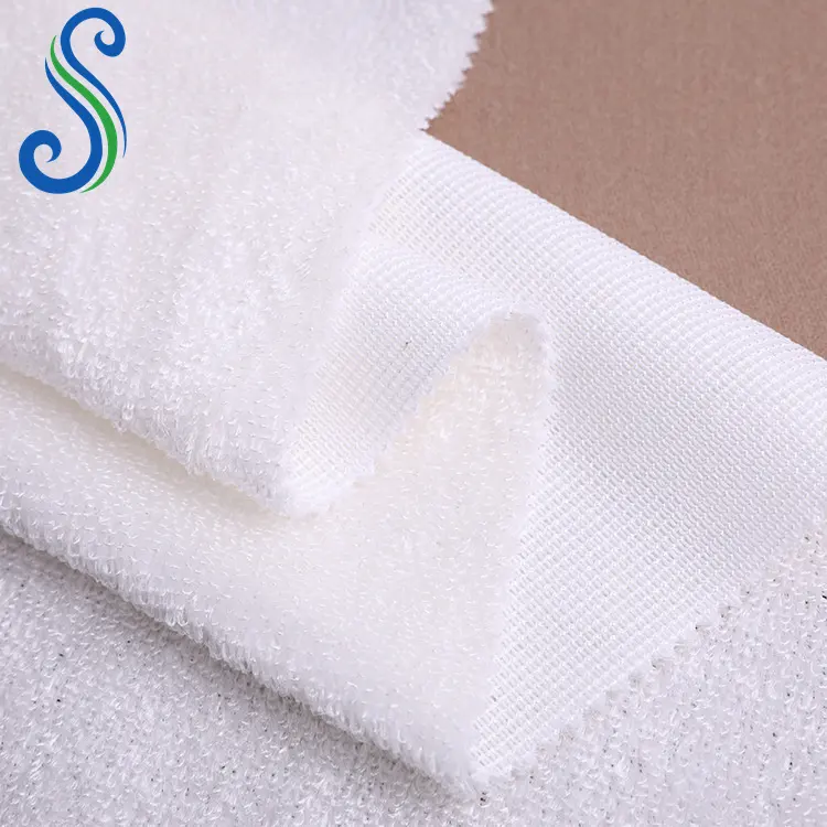 250Gsm Eco-friendly 80%Bamboo 20%Polyester Terry Cloth Towelling Fabric for Baby Diapers