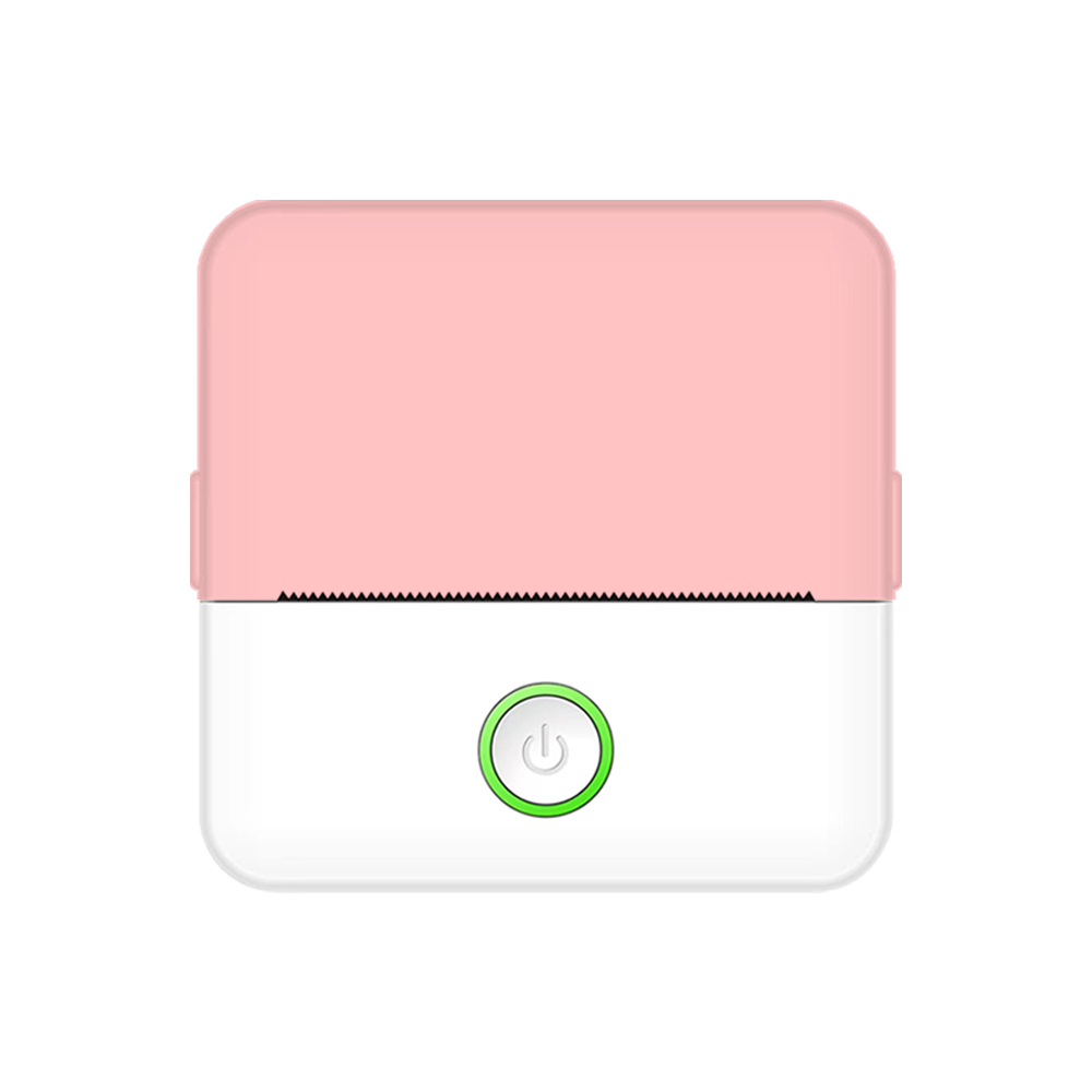 X6 pink+white mini printer