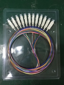 OS2 SC UPC 12ファイバージャケットなしピグテール0.9mmカラーコードOFNR 2m 4G 3G GSM TCP POEネットワーク用 - Product Image 5