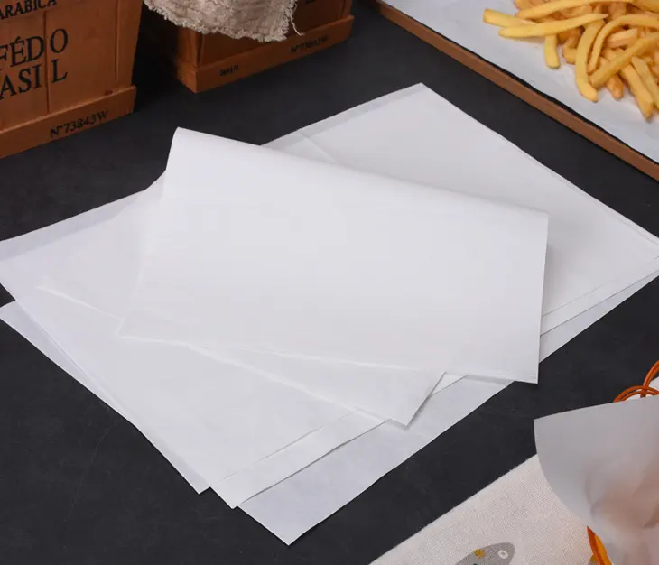 Personalizado 30*40cm 40*60cm papel para hornear de cocina impermeable de grado alimenticio a prueba de grasa papel para hornear de silicona a prueba de aceite para barbuce