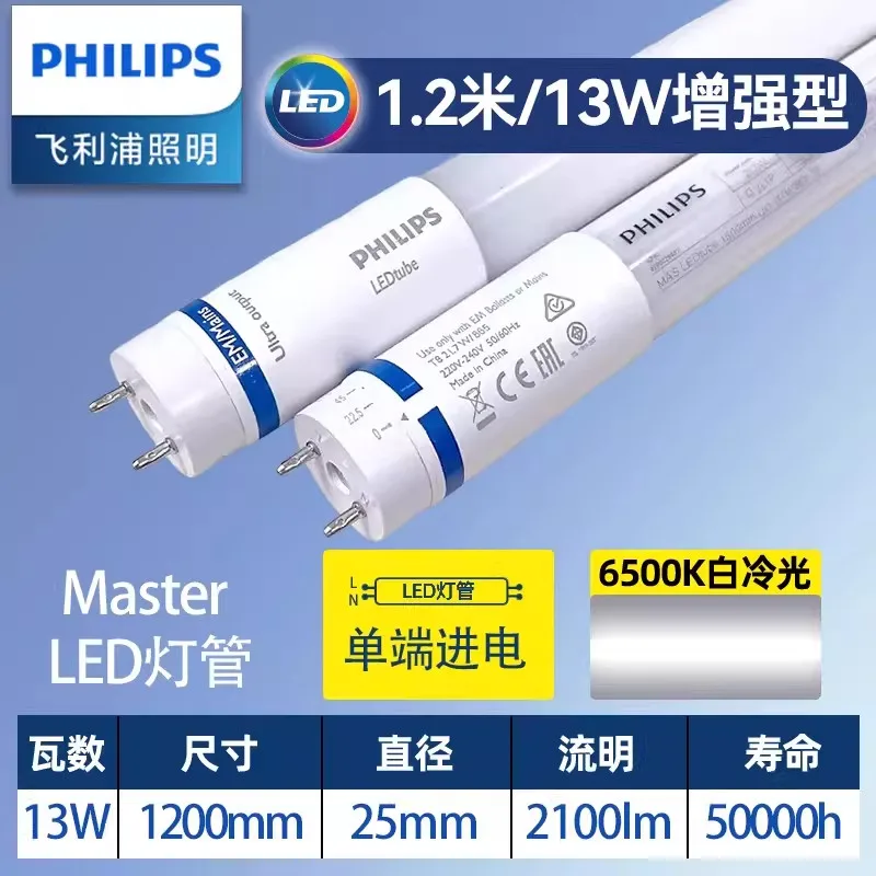 Mas ledtube 12m ho 13w lumière blanche 865