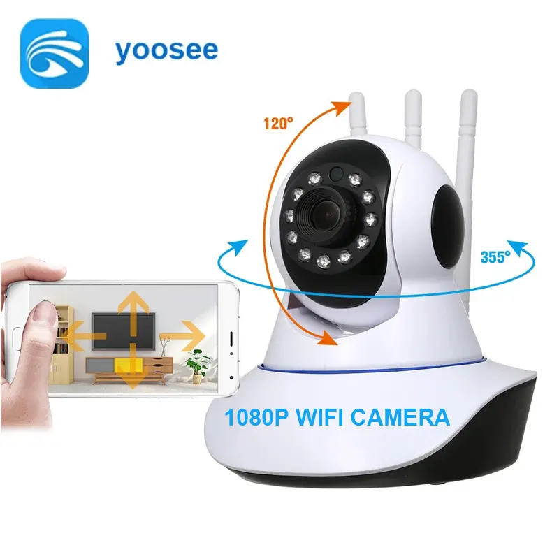 HD wireless wifi telecamera cctv network pan tilt 360 gradi sistema di sicurezza interna sorveglianza smart home yoosee telecamera ip