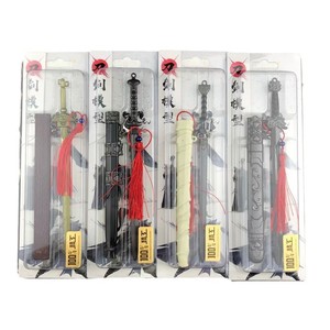 יוניסקס <span class=keywords><strong>21</strong></span> ס "מ צעצוע חרב katana לילדים חתיכה אחת נושא סמוראי עם נדן עץ וקישוטים