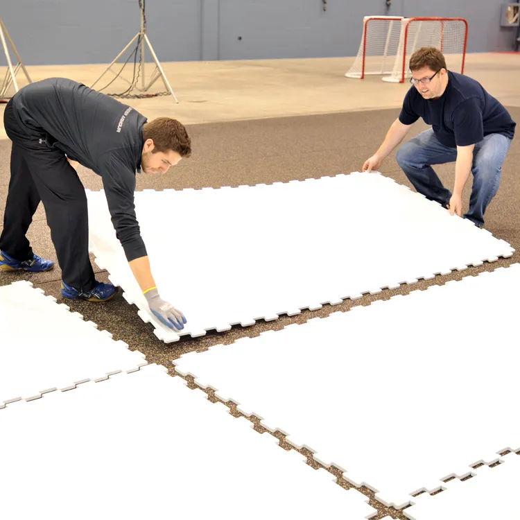 1000x2000 portatile artificiale piste di pattinaggio su ghiaccio/hockey su Ghiaccio mattonelle di pavimentazione