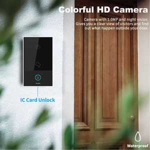 Metal Ring Doorbell <strong>Intercom</strong> With IR Night Vision Camera Embedded IP/tcp Video 2 Way Communication 1 Unit <strong>Intercom</strong> <strong>System</strong> - Product Image 2