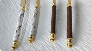 高档场合用豪华四件套陶瓷不锈钢长柄餐具 - Product Image 2